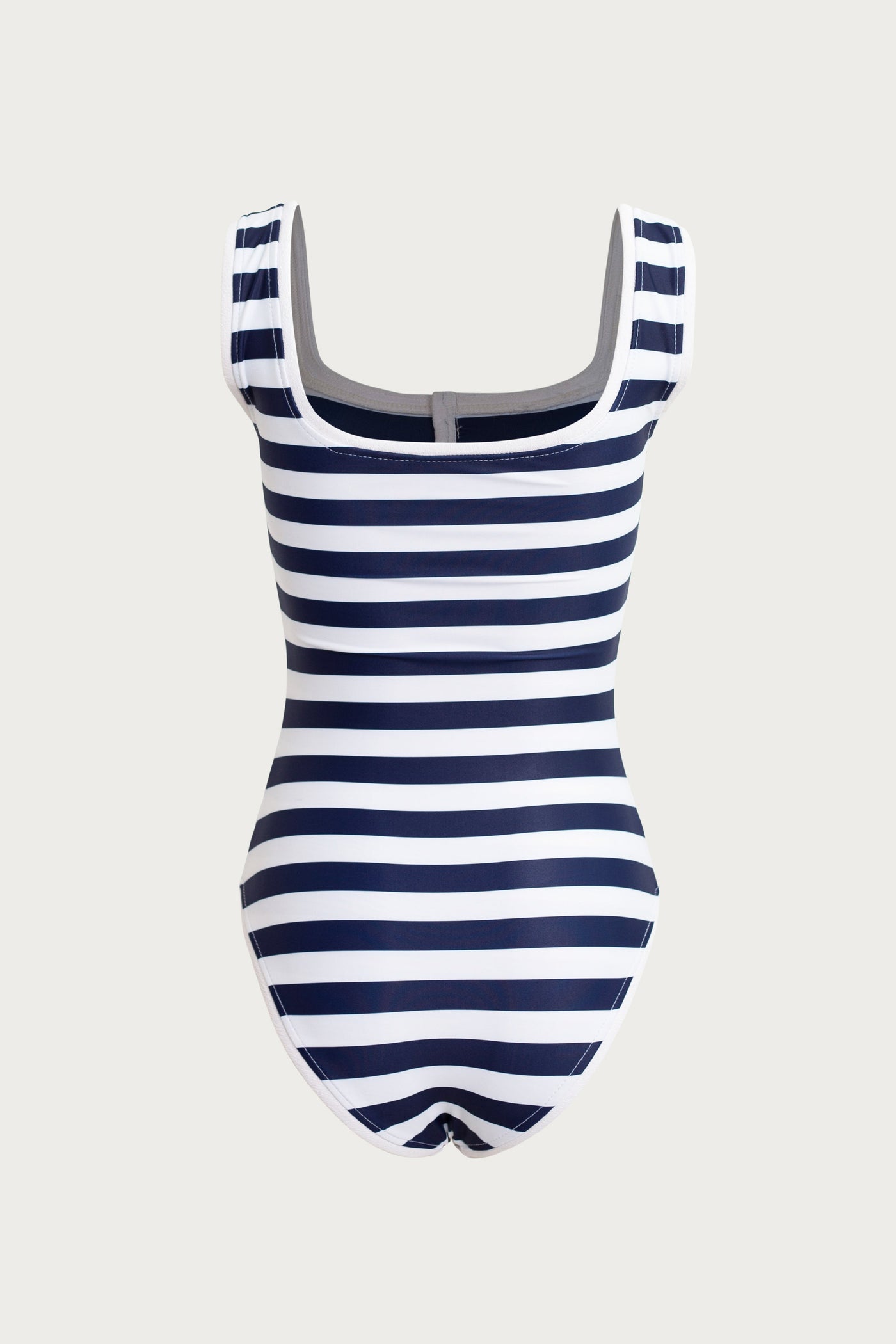 The Grace Tank One Piece (Navy Cream Stripe/White) - Celestial Couture