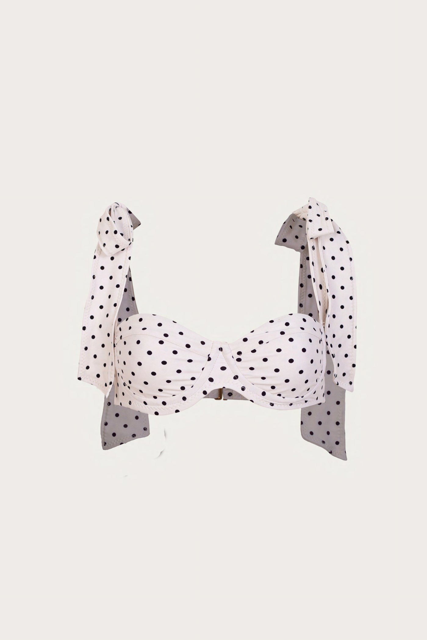 The Lady Bra (Cream Black Polka Dot) - Celestial Couture