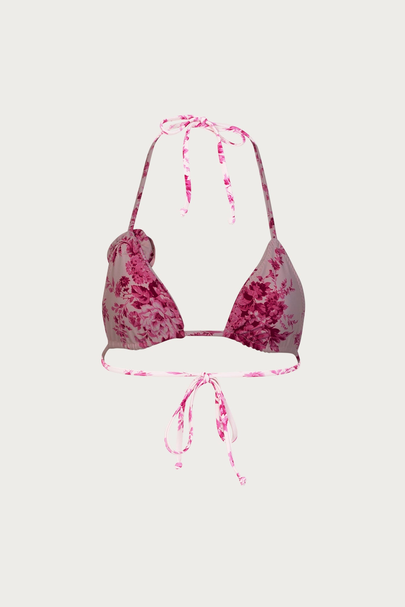 Rosette Triangle Top (French Floral) - Celestial Couture