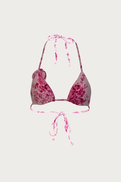 Rosette Triangle Top (French Floral) - Celestial Couture