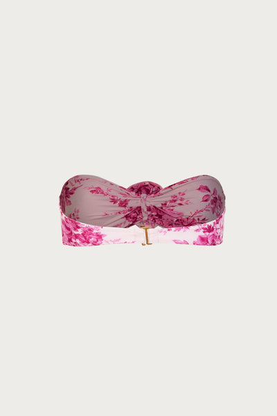 Rosette Bandeau Top (French Floral) - Celestial Couture
