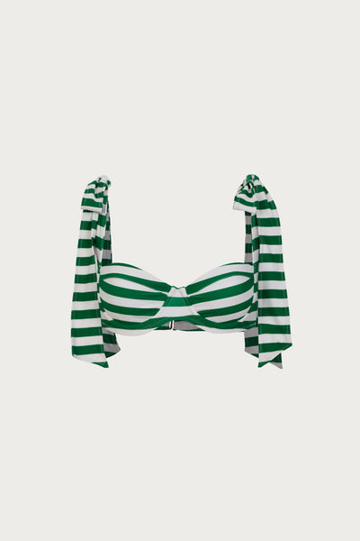 The Lady Bra (Green Stripe) - Celestial Couture