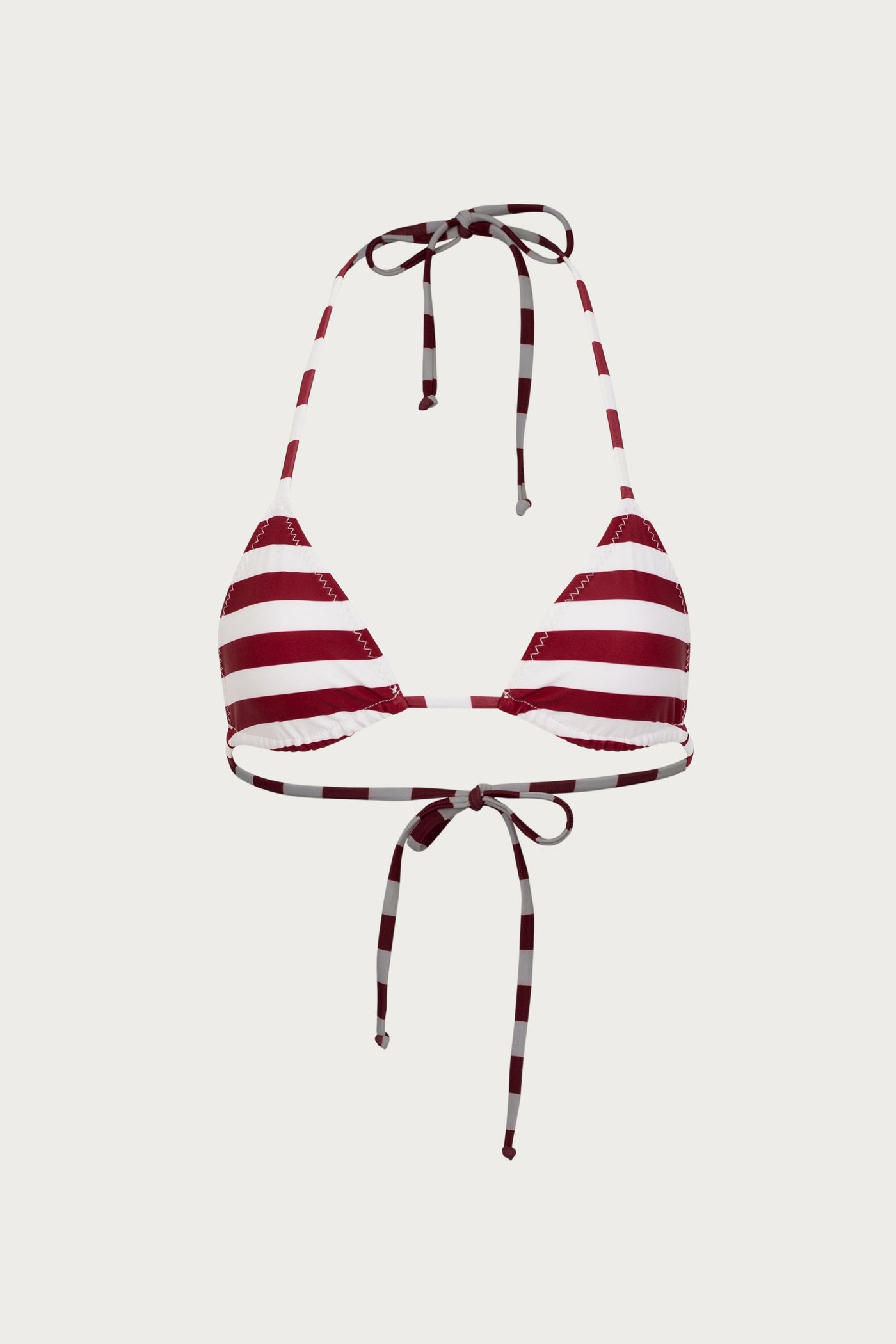 Triangle Top (Burgundy Stripe) - Celestial Couture