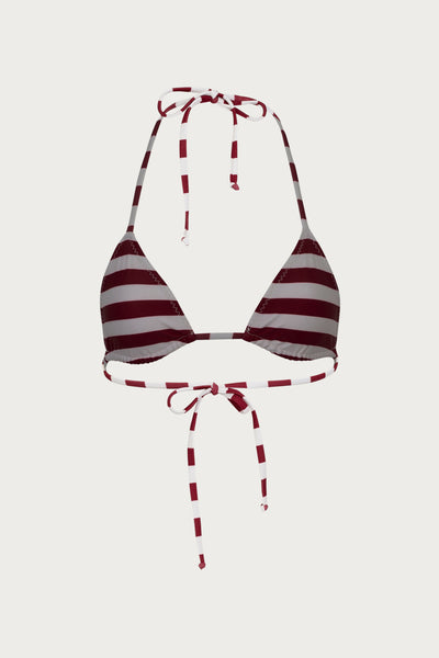 Triangle Top (Burgundy Stripe) - Celestial Couture