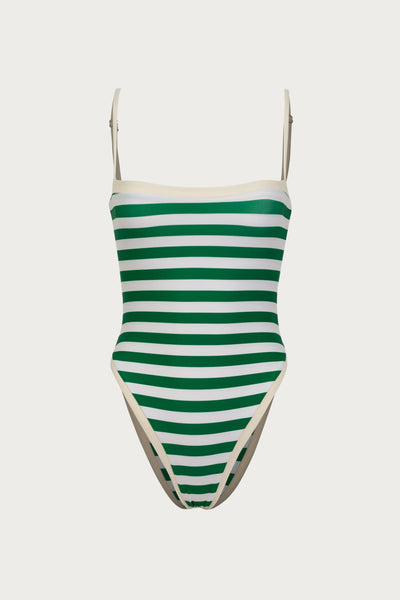 Colorblock One Piece (Green Stripe) - Celestial Couture