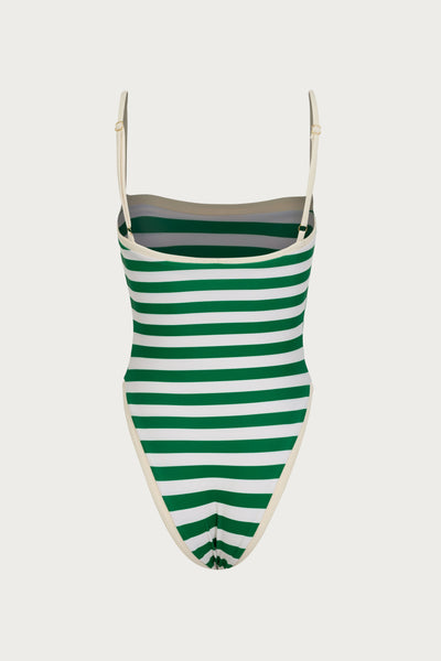 Colorblock One Piece (Green Stripe) - Celestial Couture