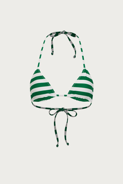 Triangle Top (Green Stripe) - Celestial Couture