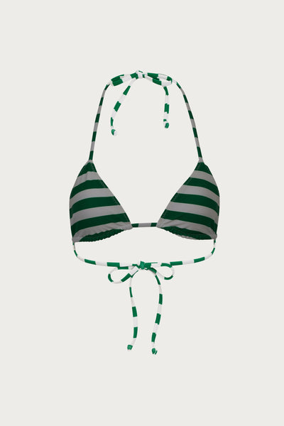 Triangle Top (Green Stripe) - Celestial Couture