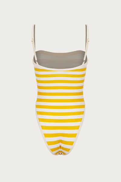 Colorblock One Piece (Yellow Stripe) - Celestial Couture