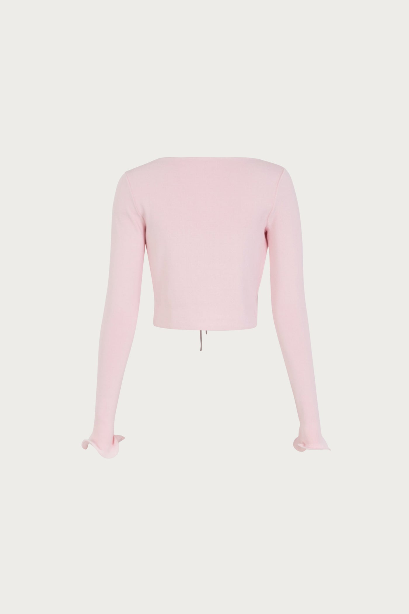 Ruffle Hem Top (Pale Pink) - Celestial Couture