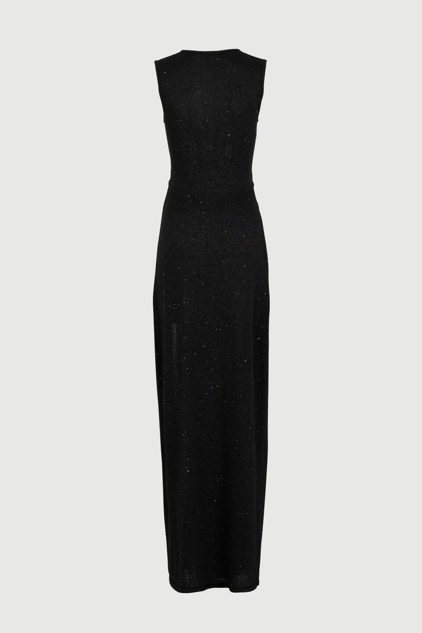 Cut Out Twist Dress (Black Sequin) - Celestial Couture