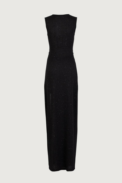 Cut Out Twist Dress (Black Sequin) - Celestial Couture