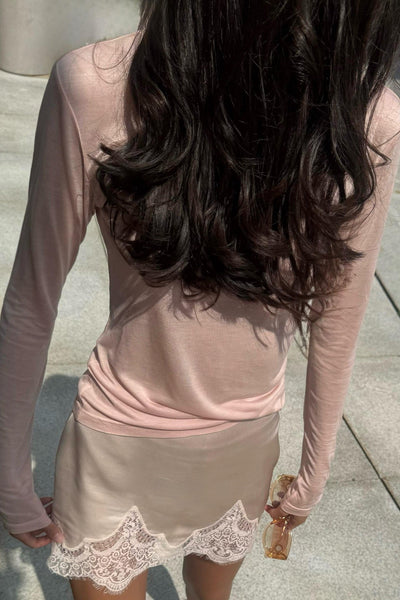 ROUÉE Lace Mini Skirt