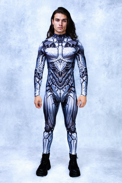 Silver Cyborg Male Costume