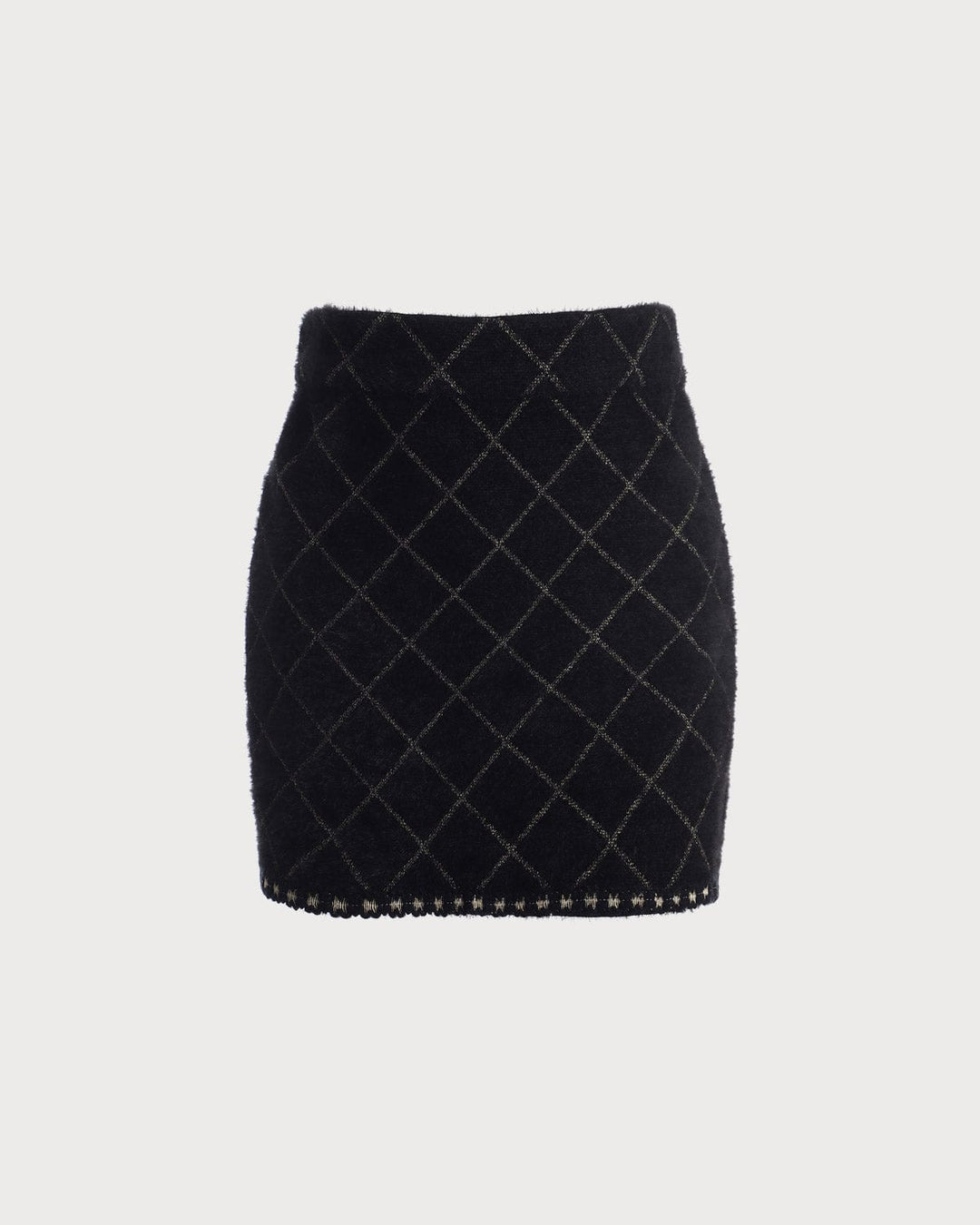 The Argyle Cardigan And Mini Skirt Set - Celestia Couture