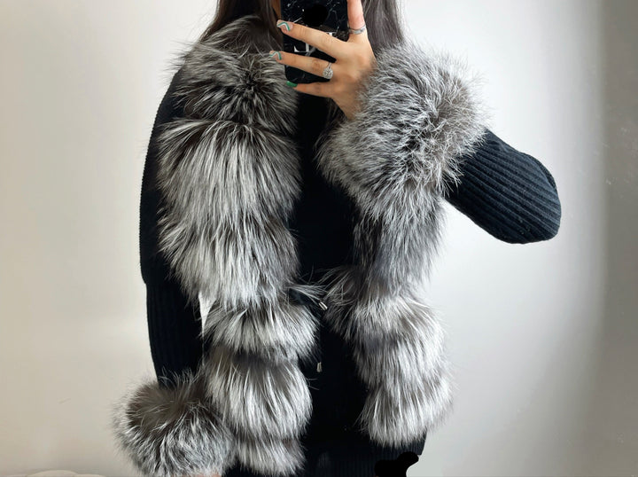 Cardigan with Collar &amp; Cuffs