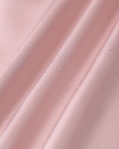 Square Neck Ruffle Satin Midi Dress