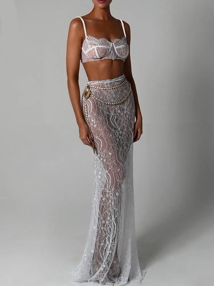Floral Lace Dream Set - Celestia Couture