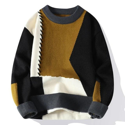 Sandro™ - Cozy Patchwork Sweater - Celestial Couture