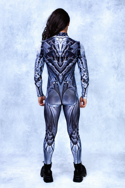 Silver Cyborg Male Costume