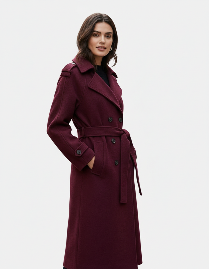 The Burgundy Celine Coat