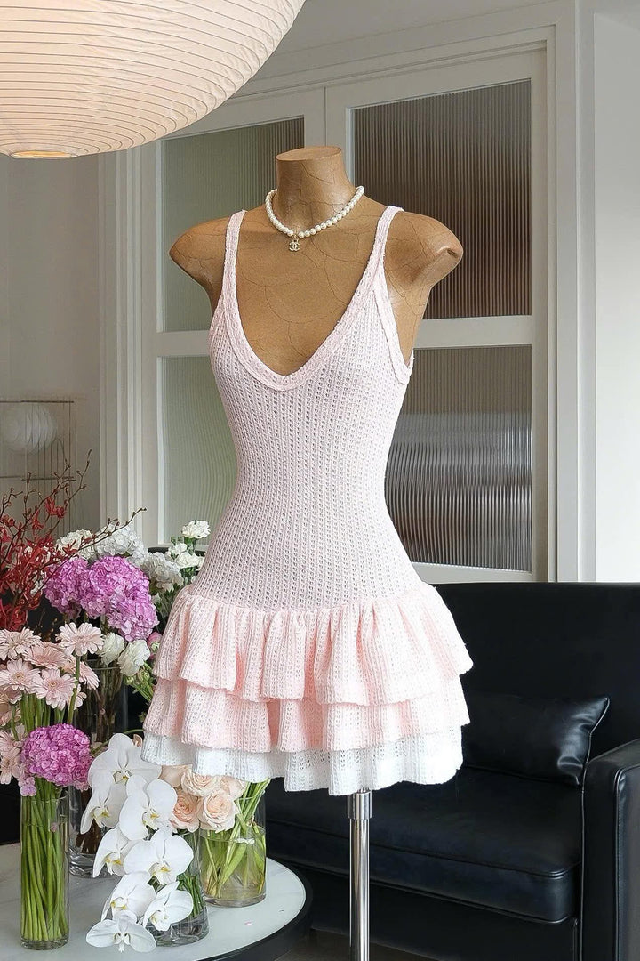 Kristiana Knit Dress - Celestia Couture