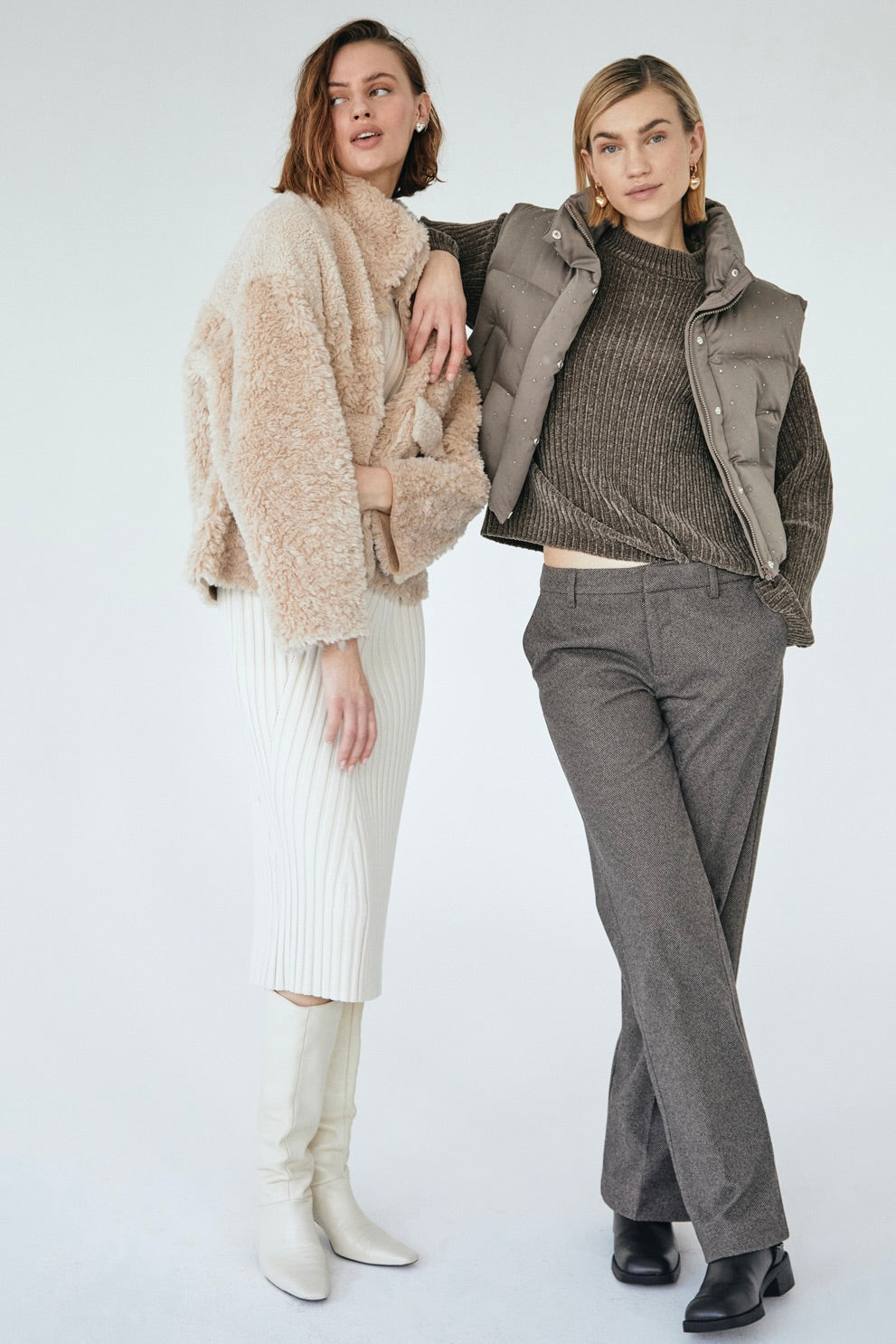 Saturn Dress 205066 | Moonbeam Melange | Kjole fra Freequent