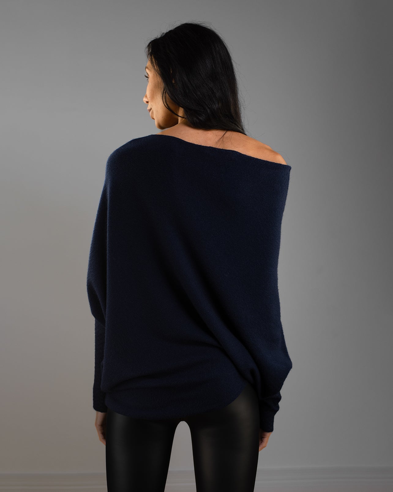 Asymmetric Draped | Navy