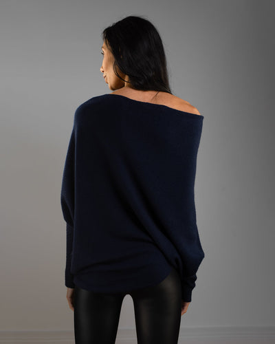 Asymmetric Draped | Navy