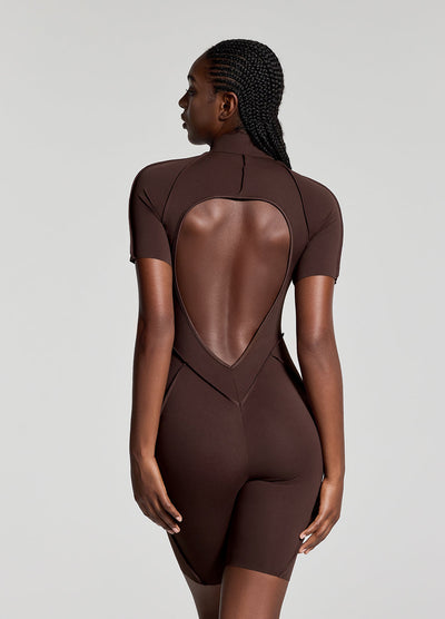 Sleek Shorts Catsuit - Celestial Couture