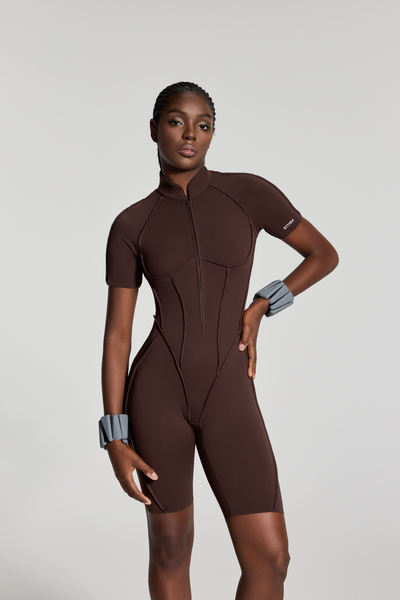 Sleek Shorts Catsuit - Celestial Couture