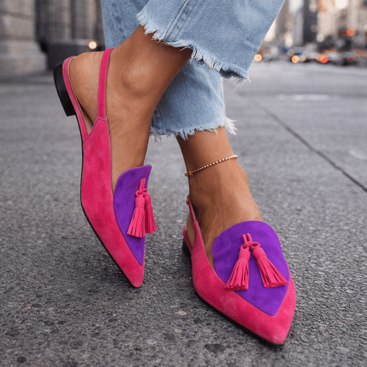 LORENA | SANDALS WITH STRAPS &amp; TASSEL DETAILS