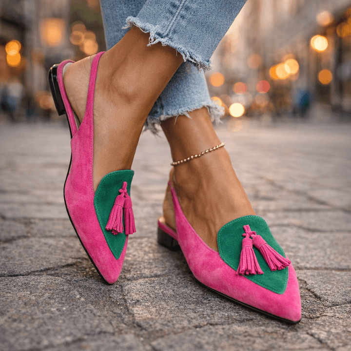 LORENA | SANDALS WITH STRAPS &amp; TASSEL DETAILS