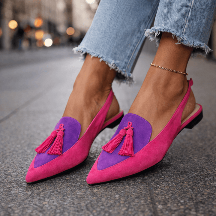 LORENA | SANDALS WITH STRAPS &amp; TASSEL DETAILS