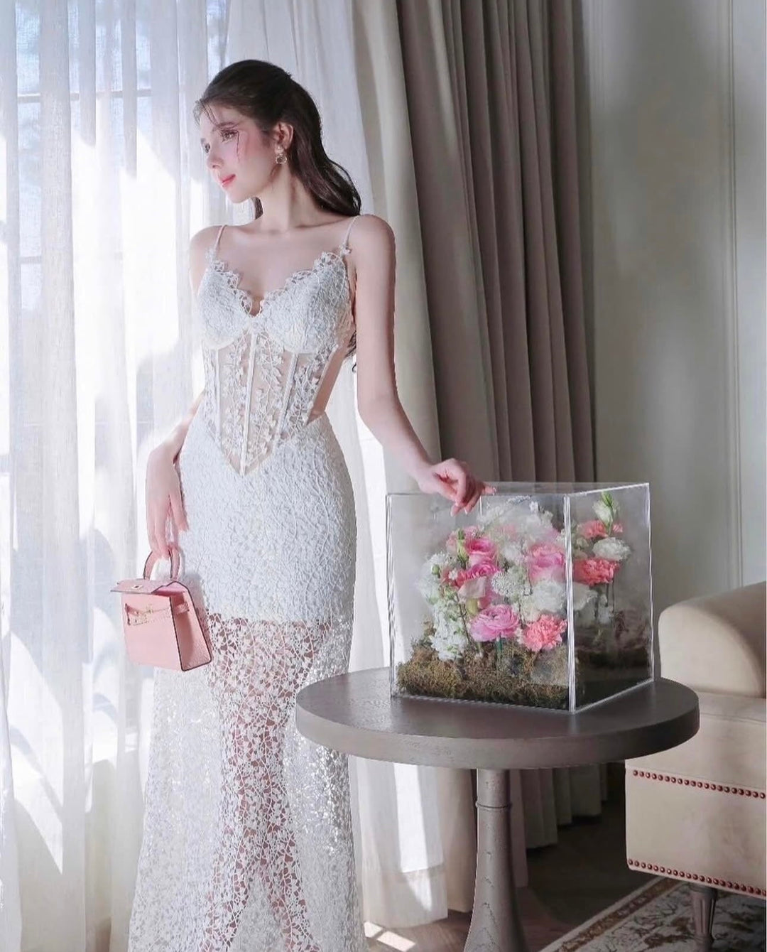 Catherine Lace Dress - Celestia Couture