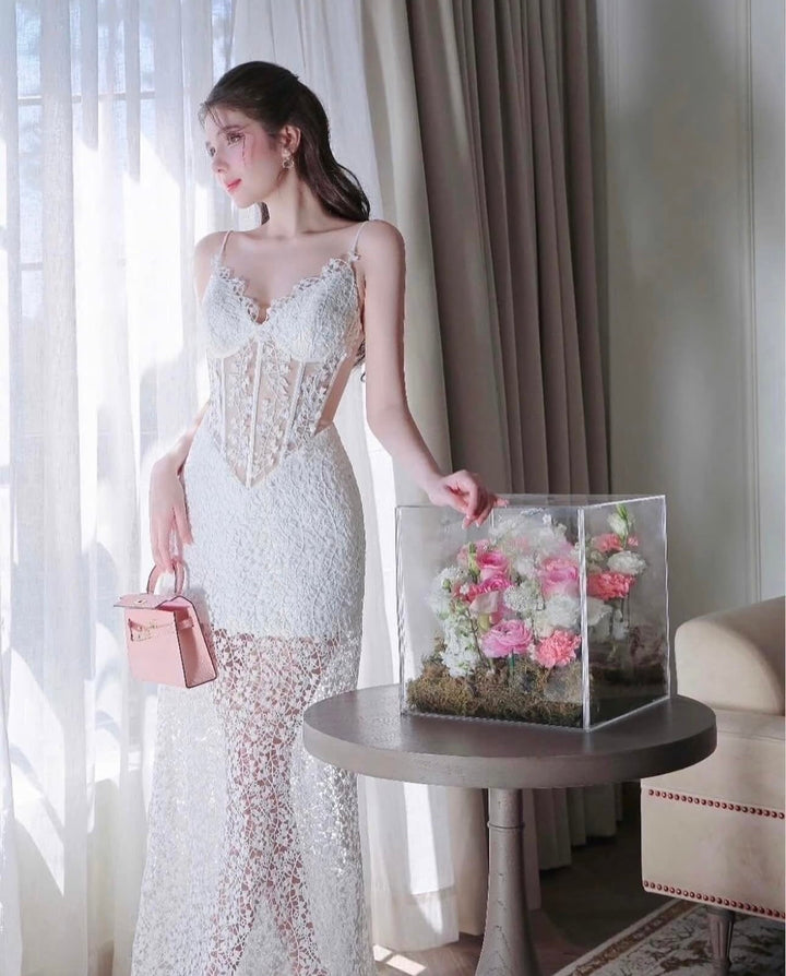 Catherine Lace Dress - Celestia Couture