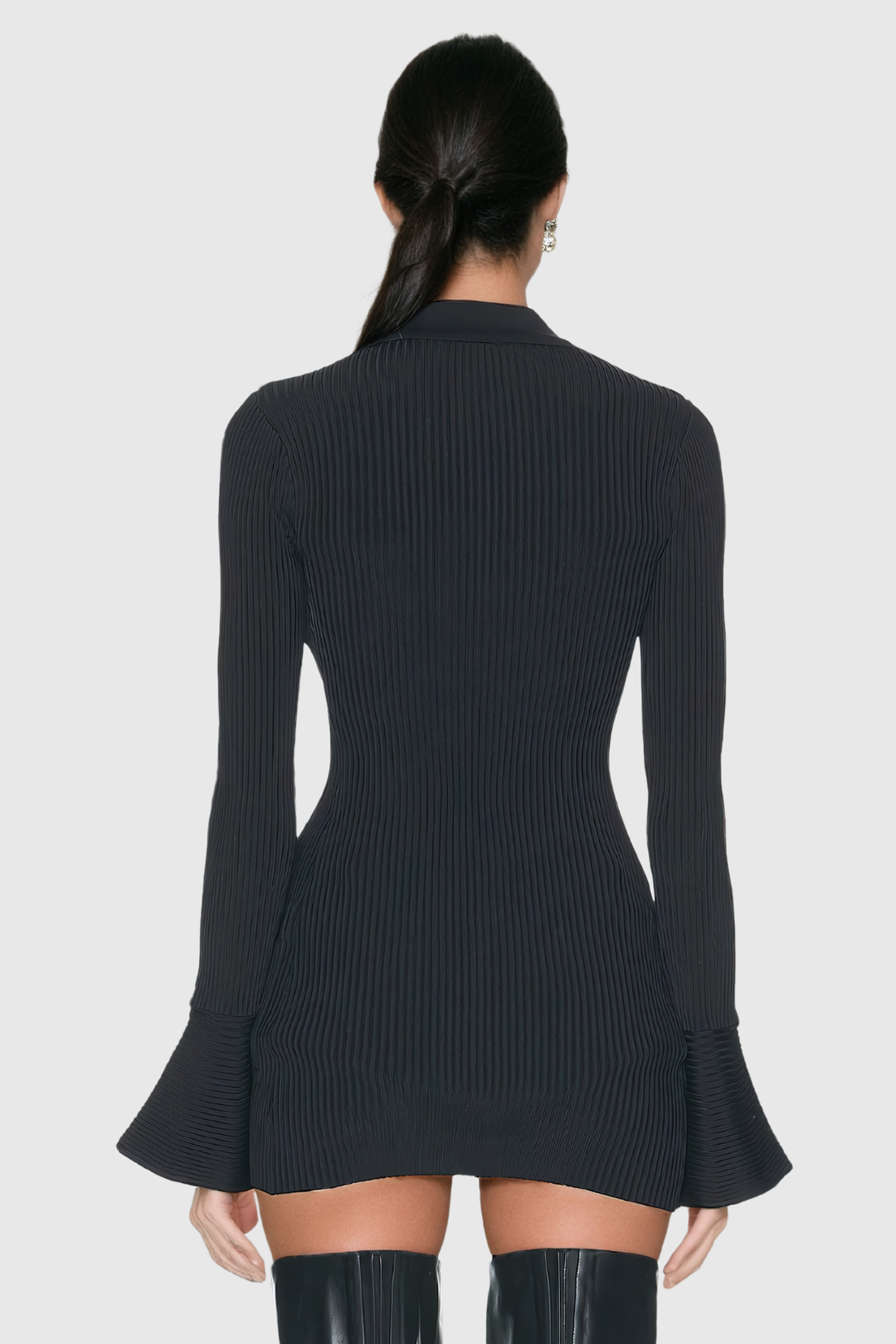Adalyn Split Bodycon Knit Top - Celestia Couture