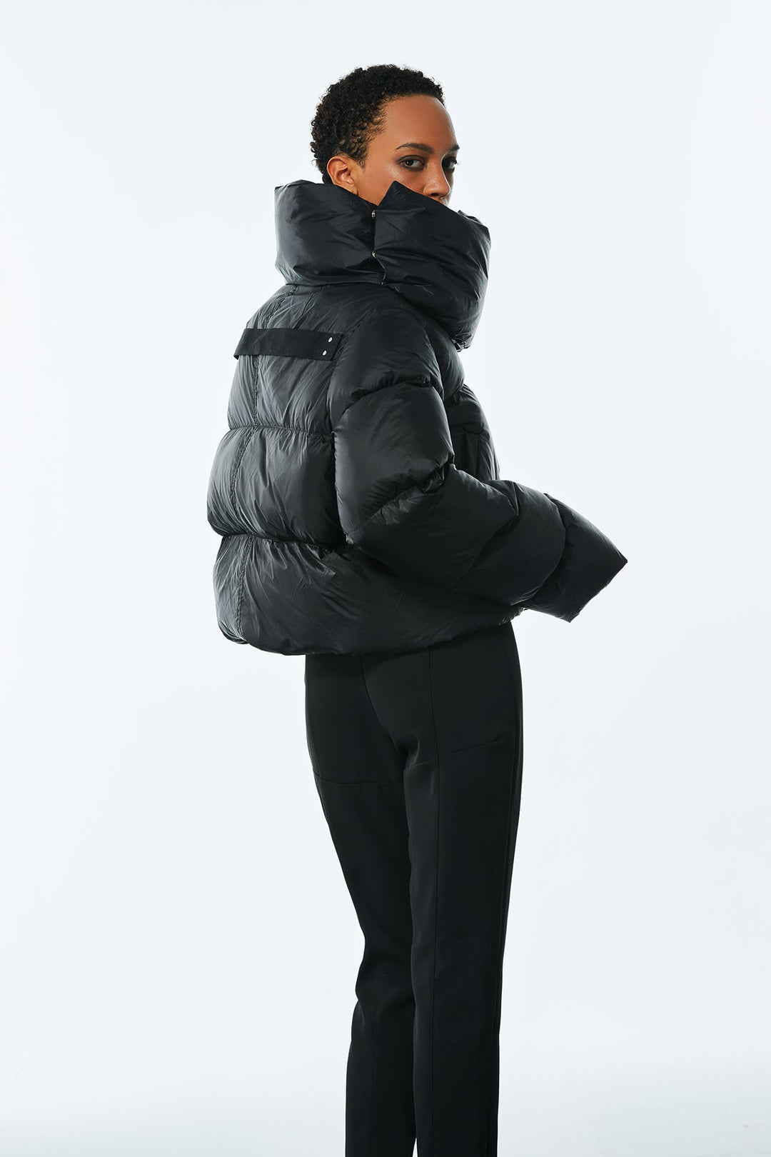 Ai Stand Collar Short Cotton Jacket