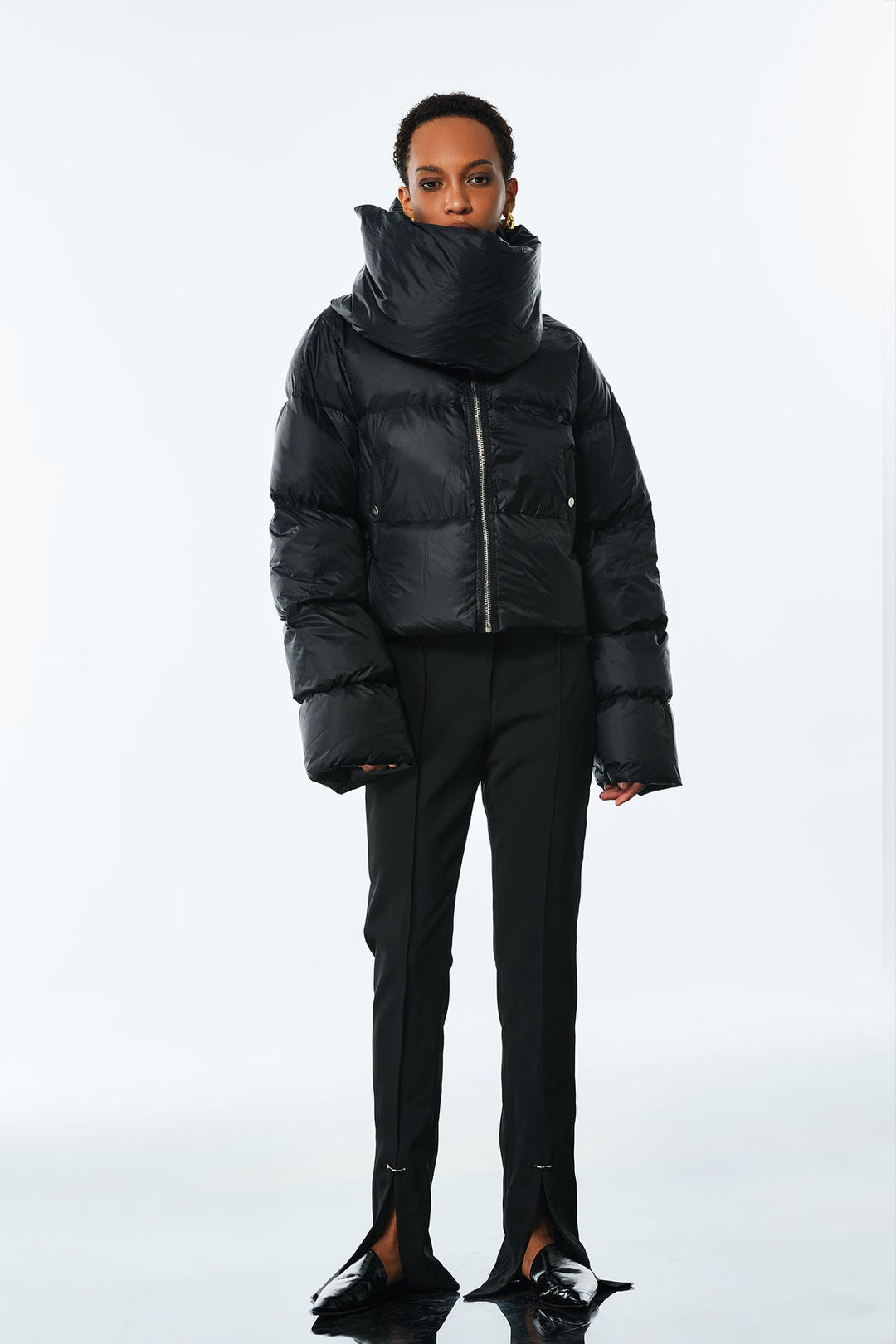 Ai Stand Collar Short Cotton Jacket