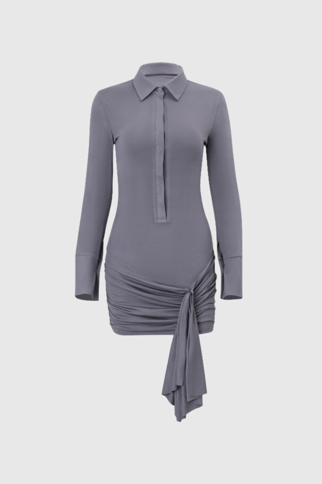 Akande Ruch Lace Up Bodycon Mini Dress - Celestia Couture