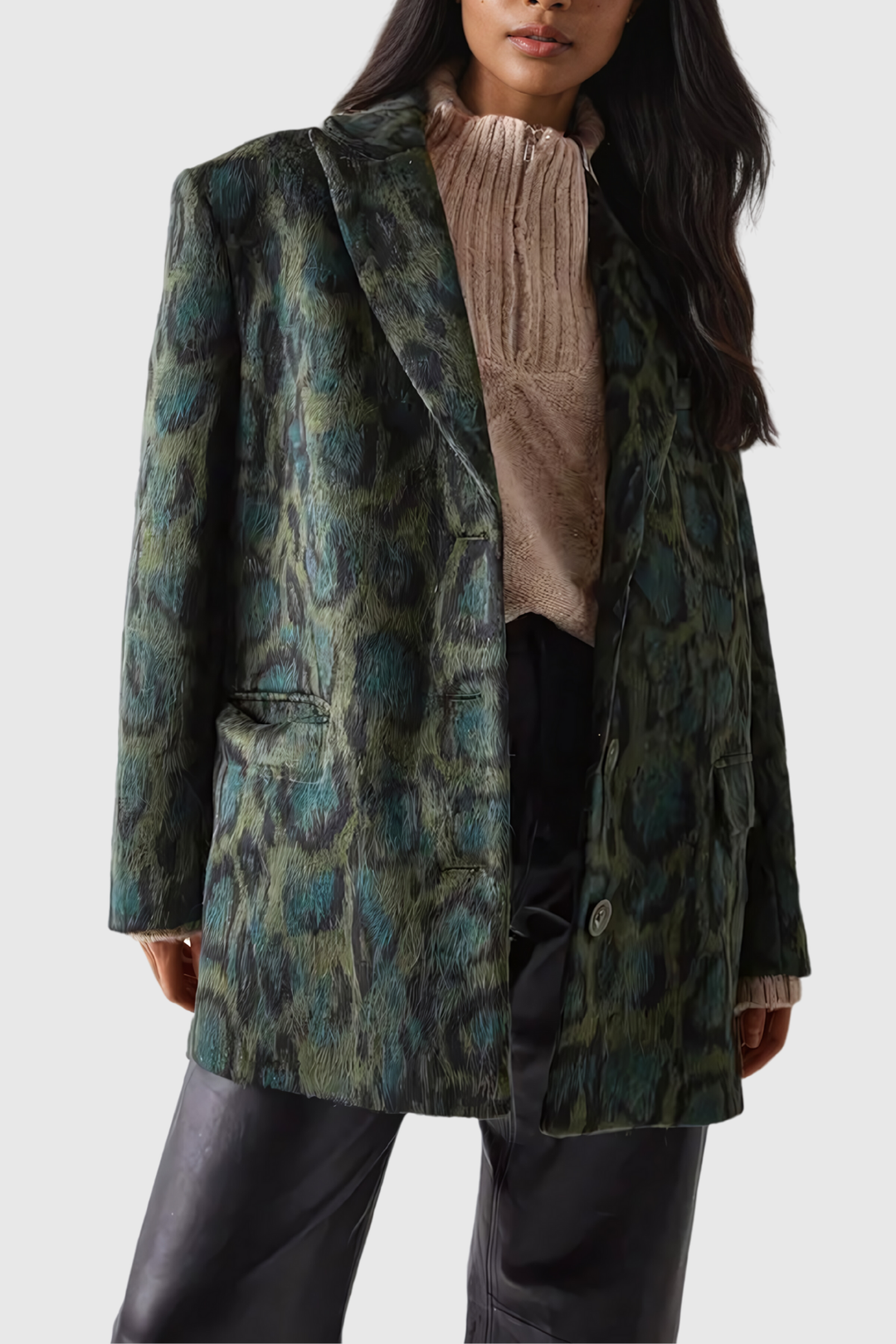 Aldrich Leopard Lapel Blazer - Celestia Couture