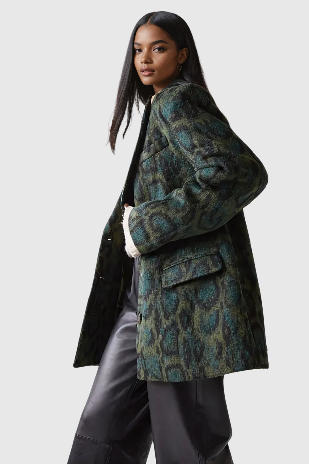 Aldrich Leopard Lapel Blazer - Celestia Couture