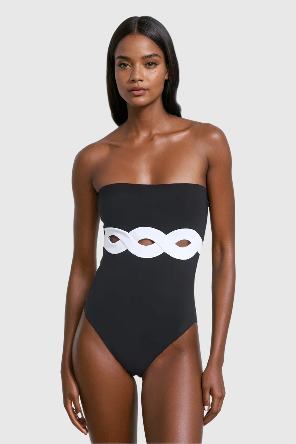 Alexey Strapless Cutout One Piece Swimsuit - Celestia Couture