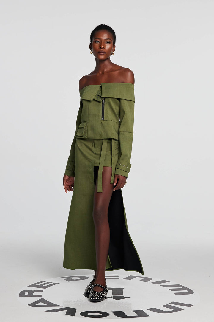 Allie High Split Maxi Skirt - Celestia Couture