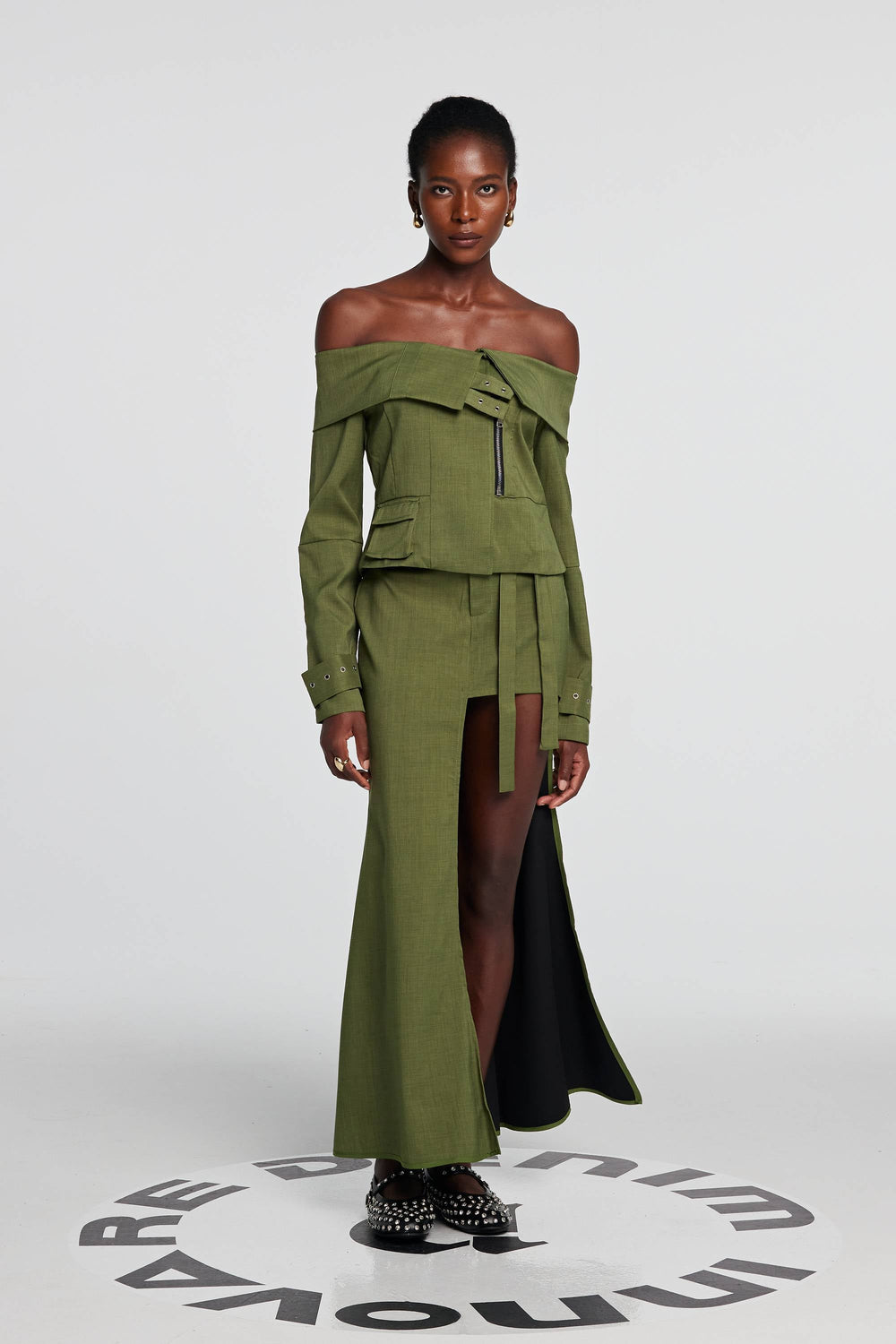 Allie High Split Maxi Skirt - Celestia Couture