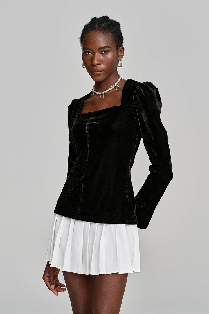Alvarado Pearl Split Ruffle Skirt Set - Celestia Couture