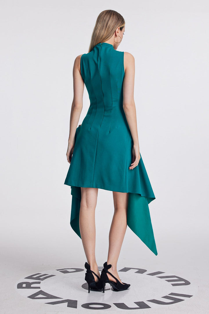 Amato Sleeveless Fringe Mini Dress - Celestia Couture