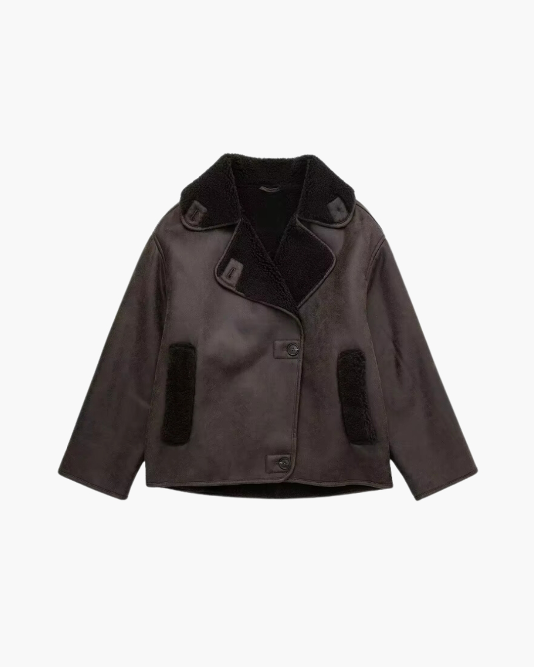 Amelia Leather Jacket - Brown