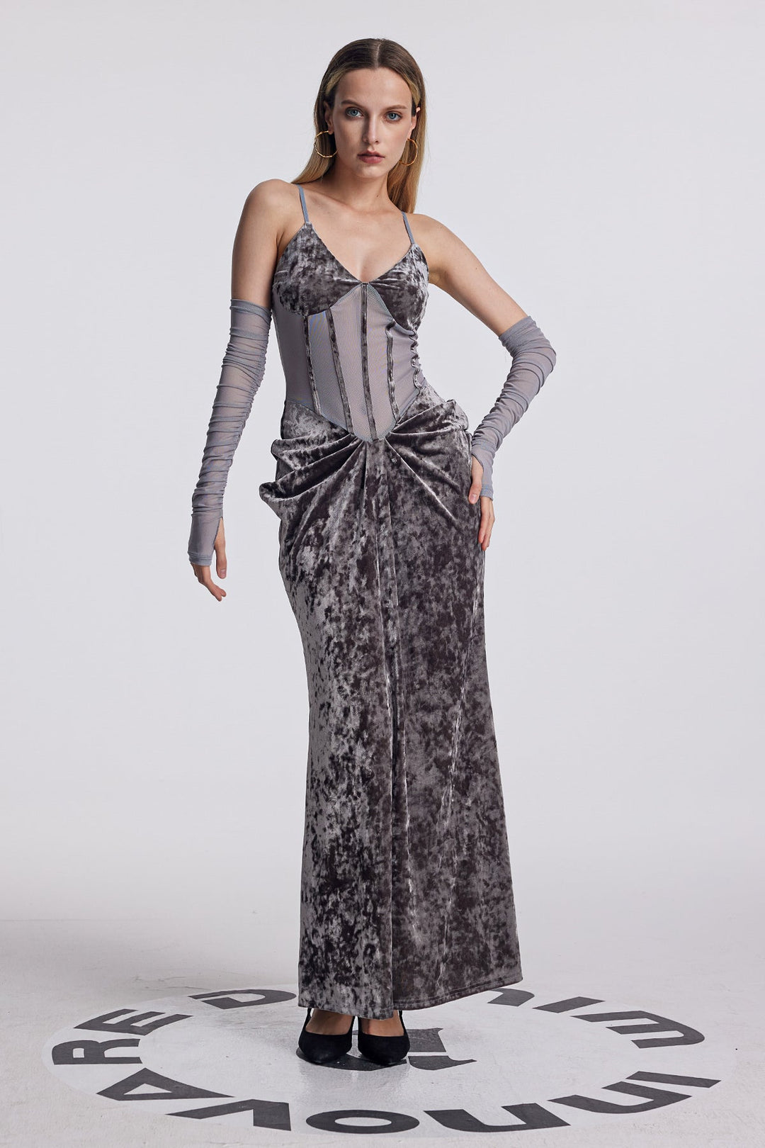 Amy Ruch Backless Corset Maxi Dress - Celestia Couture