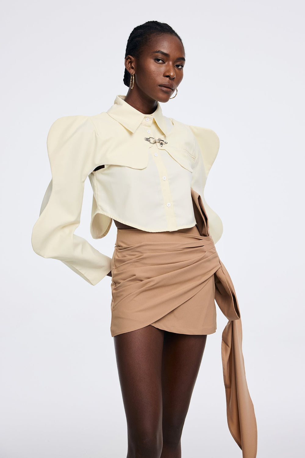 Aphea Deconstruct Cutout Two Piece Top - Celestia Couture
